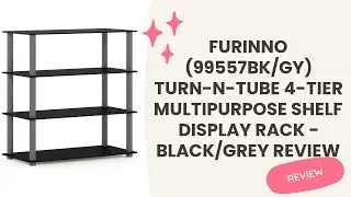 Furinno (99557BK/GY) Turn-N-Tube 4-Tier Multipurpose Shelf Display Rack - Black/Grey Review