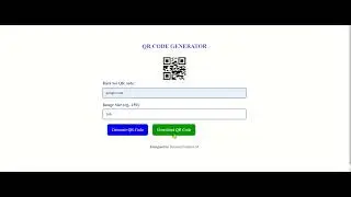 QR Code Generator Using REACT