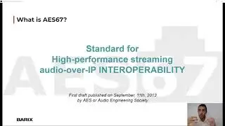 Barix Webinar - How to use AES67 with your Barix device
