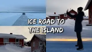 DRIVING OVER THE FROZEN SEA TO THE FINNISH ISLAND HAILUOTO
