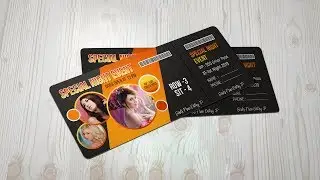 Special Party Event Ticket Design - Photoshop Tutorial