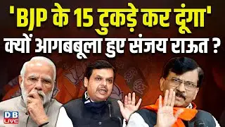 'BJP के 15 टुकड़े कर दूंगा' क्यों आगबबूला हुए Sanjay Raut ? Eknath Shinde | BMC Election |#dblive