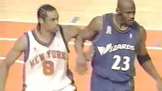 Michael Jordan (Age 38) shuts down Latrell Sprewell Again