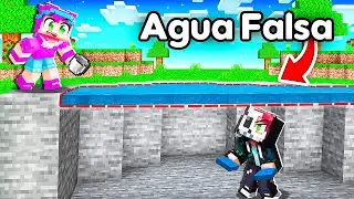 Trolle&eacute; a INVICTOR con AGUA Falsa en Minecraft! 💧