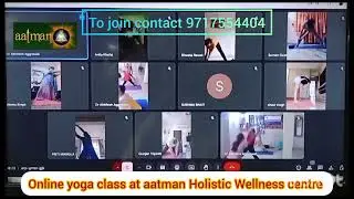 Online yoga class at aatman Holistic Wellness centre #onlineyogaclass #onlineyogapractice
