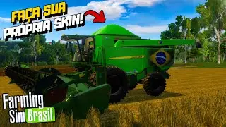 Crie Sua PR&Oacute;PRIA Skin PERSONALIZADA no Farming Sim Brasil em MINUTOS!