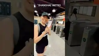 Shanghai metro! Using Alipay, QR code #shanghaimetro #shanghai
