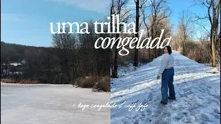 vlog | caminhei sobre a neve até um lago congelado ❄️