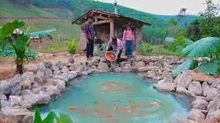 Family Of Three: Build Fish Pond Make Use Stream Behind House + Also Used To Store Water