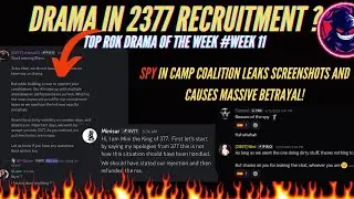 2377 DRAMA || SPY Leak Destroys Coalition || KVK Betrayal  [ROK DRAMA OF THE WEEK EPISODE 11]