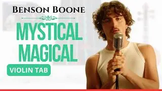 🎻𝄞 Mystical Magical 🎶 Benson Boone | Viol&iacute;n 🎻 Play Along | TUTORIAL | TABLATURA