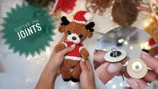 Cotter Pin Joints for Handmade Stuffed Toys. Crochet Amigurumi. DIY