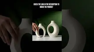 AMAZON MUST HAVES TIKTOK :Levvohd Off White Hollow Ceramic Vase Set of 2#shorts