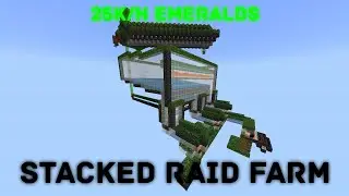 🔥Stacked Raid Farm / Minecraft Bedrock🔥