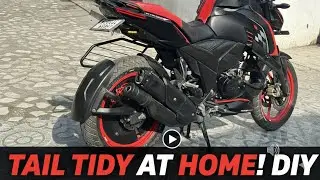 Bike Tail Tidy at ZERO COST 😱 | DIY Modification Apache RTR 160 4V |  #bike #tailtidy