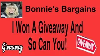 I Won A Giveaway And So Can You!