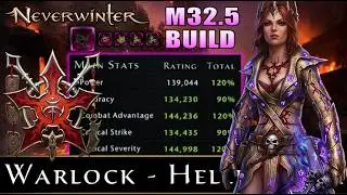 Neverwinter - M32.5 Warlock DPS Build/Guide with Max Damage Stats! - Starter Gear Included!