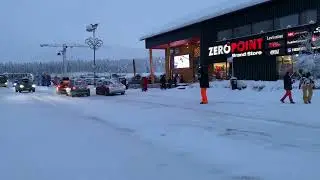 Walking in Levi, Lapland in 4K