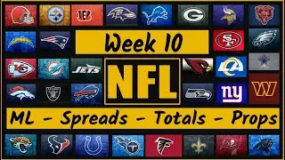NFL Week 10 Sides, Totals, Spreads, Best Bets