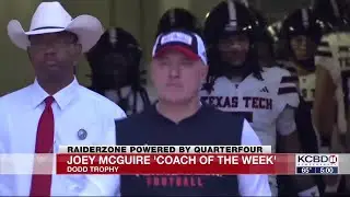 Texas Tech&rsquo;s Joey McGuire named Dodd Trophy Coach of the Week