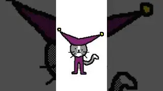 Little Purrrple Kitty brings the best beat in the kingdom#flipnote #3ds #Littlegreenman #kitty #fypu