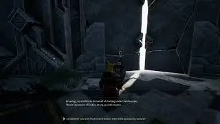Speak to the emissary and find the three Dwarf-doors