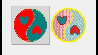 11 bis ying yang (inkscape-inkstitch) avec construction de forme