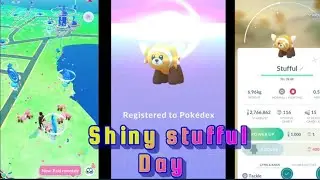 New shiny stufful community day live in Pok&eacute;mon go