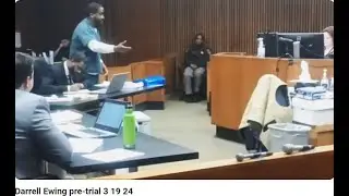 JUDGE COX CRIPPLES TRIAL CONDUCT RIGHTS, PRIVILEGES; DARRELL EWING INVOKES RIGHT TO COUNSEL AT TRIAL