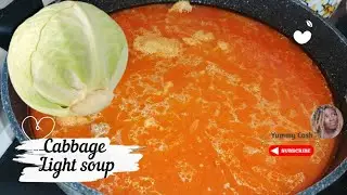 No Garden Eggs Light soup , how to prepare chicken light soup with cabbage - Ghana Light soup