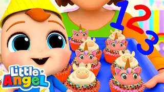 Count the Cupcakes Song | Nursery Rhymes for kids - Little Angel