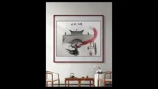 Fans ask for it: Watermelon in traditional ink style. Big story, handmade drawing.