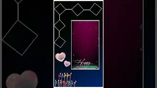 full screen template birthday/ happy birthday template video/ background effects hd template #shorts