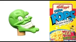 Corn Pops The Mask Pencil Toppers & Advert (1996)