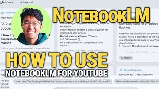 Как использовать NotebookLM для YouTube: КРАТКОЕ руководство!