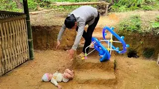 FULL VIDEO: Single father, selling fruit for survival - taking care of his children - Nông Thôn