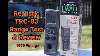 Обзор и тест дальности действия рации Realistic TRC 83 мощностью 1 Вт, 3 канала, из сериала «Очен...