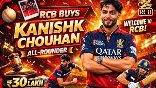 Kanishk Chouhan Batting And Bowling 🔥 #kanishkchouhan #trending #viral #ipl2026 #rcb #rcbians #ipl 