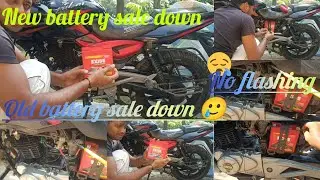 Mere Bike ka battery down ho gaya🙏👀New Battery sale down ho gaya Dekho