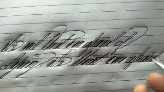 Most nice and clean cursive english handwriting practice //good and cool english cursive handwriting
