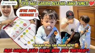 TINGKAH MAS GARUDA MAKIN AKTIF🥰 BESAR NANTI MAU JADI TENTARA? SPIL MAS GAR BELAJAR SAMA YANGTI 