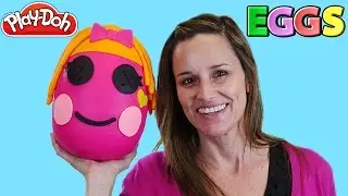 Giant Lalaloopsy Eggs Opening ★ Huevos Sorpresa Play Doh LPS Shopkins Surprise Egg