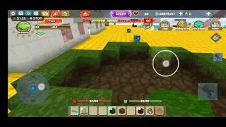 making volcano in sky block! new update in sky block 100+ blocks (Blockman go-adventures)