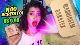 COMPREI AS MAQUIAGENS MAIS BARATAS DO MUNDO! Até R$ 0,99