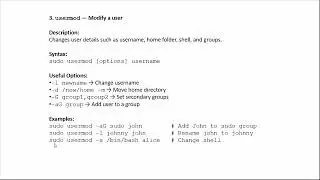 AWS DevOps 1.1.4 Linux Commands -- User & Permission Management