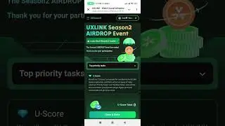 $UXLink Free Loot Submit Gateio UID and deposit address