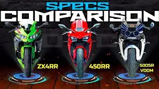 Kawasaki ZX4RR 🆚️ KOVE 450RR 🆚️ CFMoto 500SR Voom | Specs Comparison 🔥