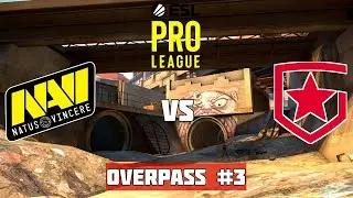 Группа C. NAVI vs GAMBIT. Map-3 Overpass. ESL Pro League Season 13