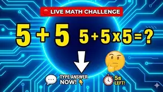 LIVE: Math Battle! Can You Beat the Host? 🏆#shortslive