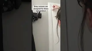 Entry sensor hack for weird doors #shorts #homesecurity #diyprojects